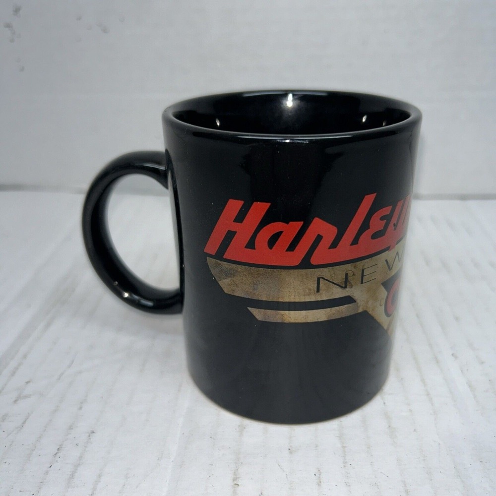Harley-Davidson Cafe New York‎ Coffee Mug Black Ceramic Biker Americana Barware